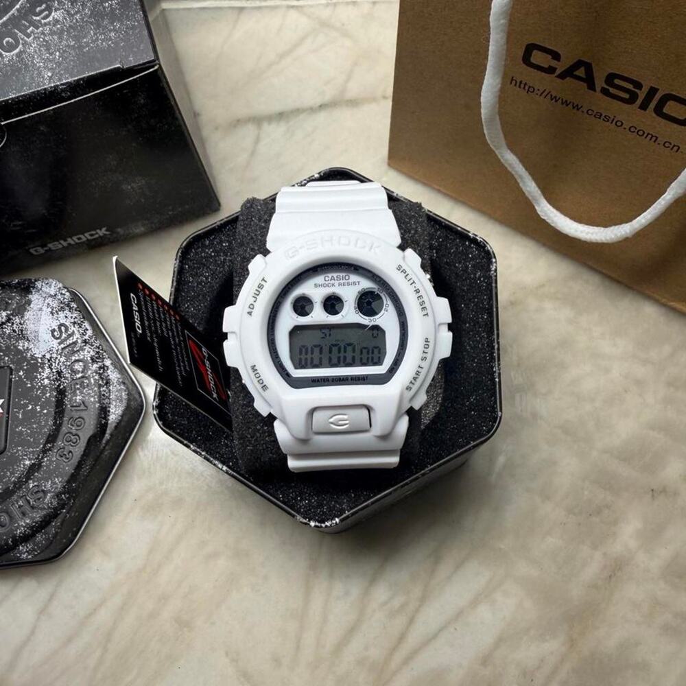 Special Edition White Adjustable Space Watch w/ Red Accents